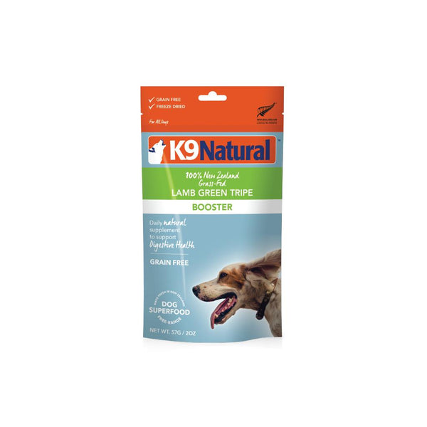 K9 Natural Booster de panse verte d'agneau lyophilisée pour chiens, 2 oz