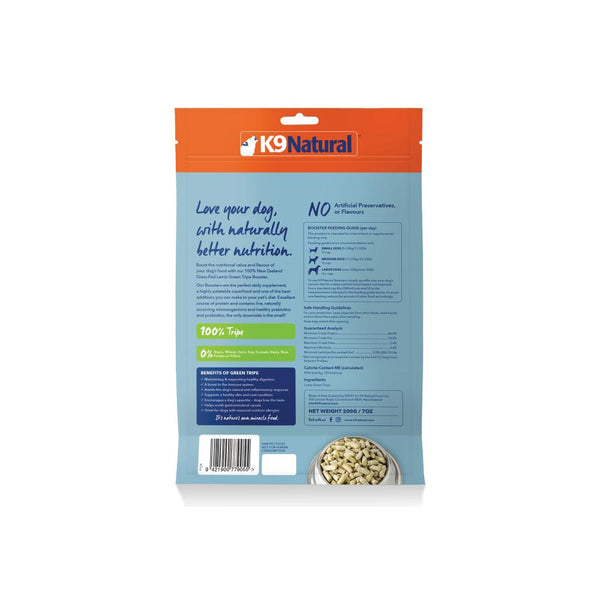 K9 Natural Booster de Panse Verte d'Agneau Lyophilisé Garniture pour croquettes pour chien, 7-oz