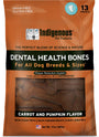 Indigenous Friandises dentaires pour chiens aux carottes et citrouille, paquet de 13