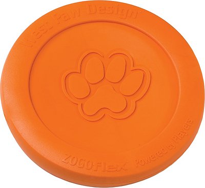 West Paw Zogoflex Zisc Dog Toy, Tangerine