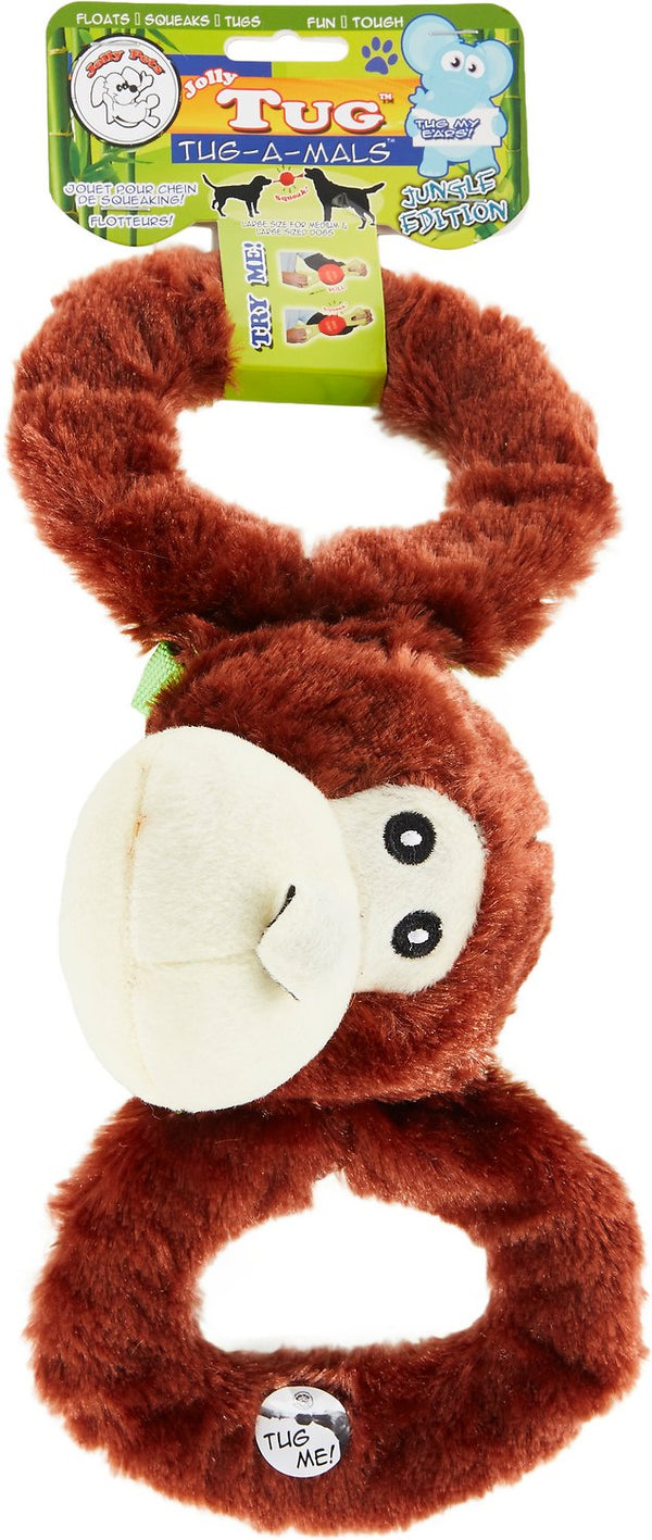 Jolly Pets Tug-a-Mals Monkey Dog Toy