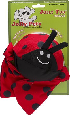Jolly Pets Jolly Tug Insect Lady Bug Dog Toy