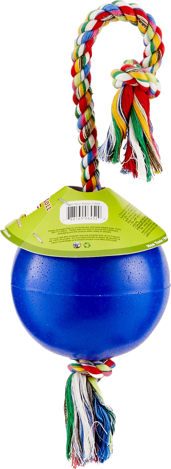 Jolly Pets Romp-n-Roll Dog Toy, Blue
