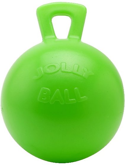 Horsemen's Pride Jolly Ball Horse Toy, Green Apple, 10-in