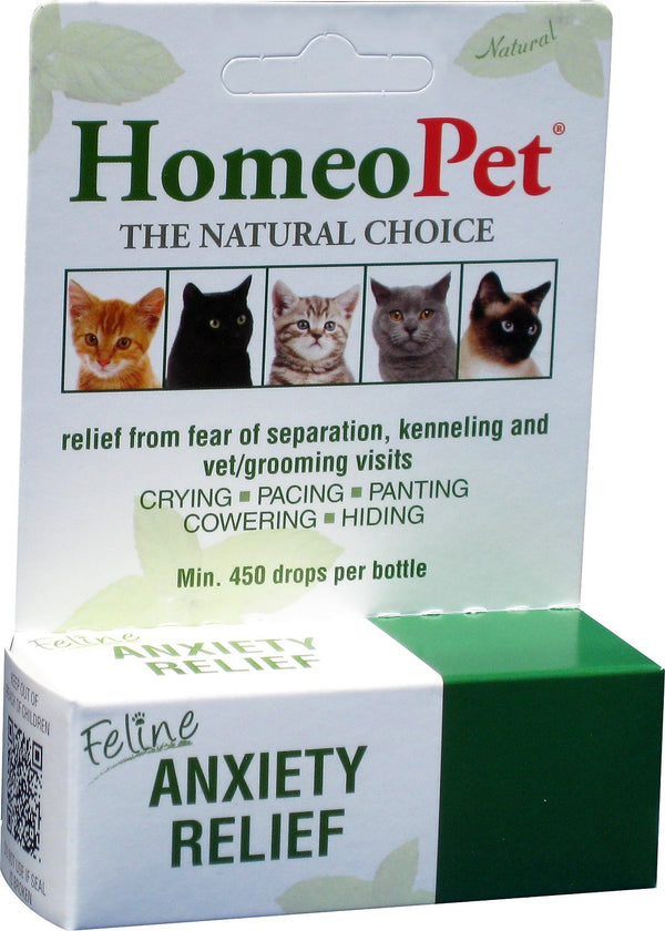 HomeoPet Feline Anxiety Relief Cat Supplement, 450 drops