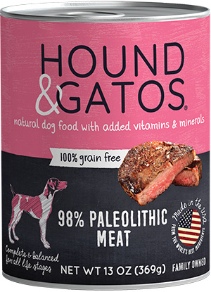 Hound & Gatos Original Paleolithic Diet Formula Grain-Free Canned Dog Food