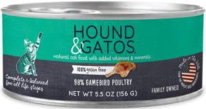 Hound & Gatos Formule Gibier Sans céréales Nourriture humide en conserve pour chats