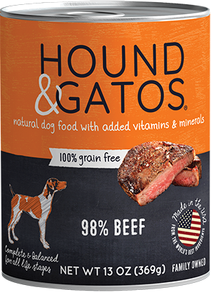 Hound & Gatos Beef Formula Grain-Free Canned Dog Food