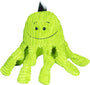 HuggleHounds Knottie Green Octopus Dog Toy