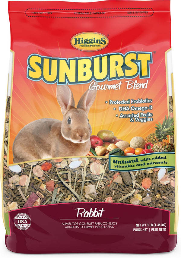 Higgins Sunburst Mélange Gourmet Nourriture pour lapin, 3-lb