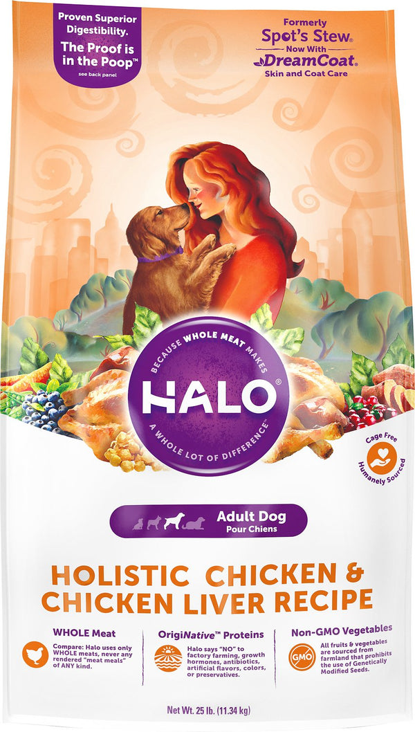 Halo Holistic Chicken & Chicken Liver Adult Dry Dog Food