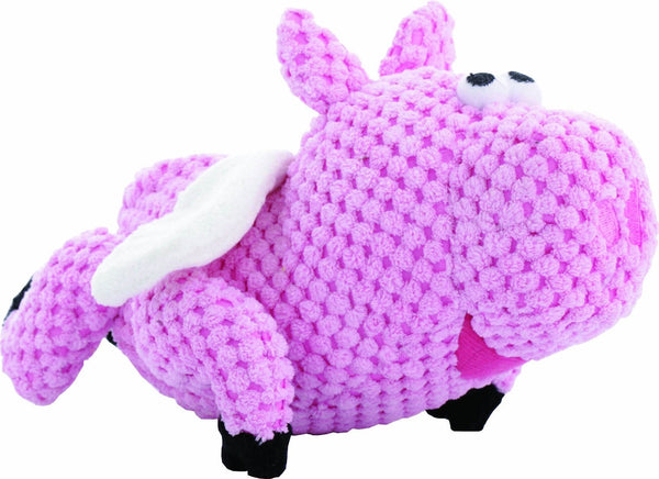 GoDog Checkers Chew Guard Flying Pig Dog Toy
