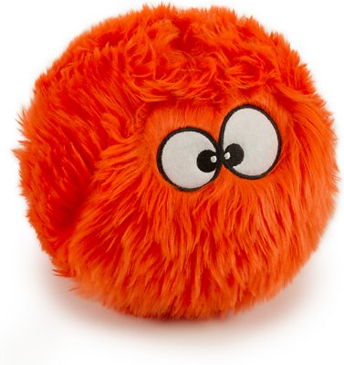 GoDog Furballz Chew Guard Dog Toy, Orange