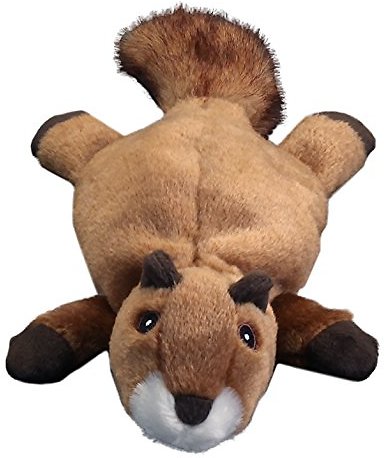 GoDog Flatz Chew Guard Squirrel Dog Toy