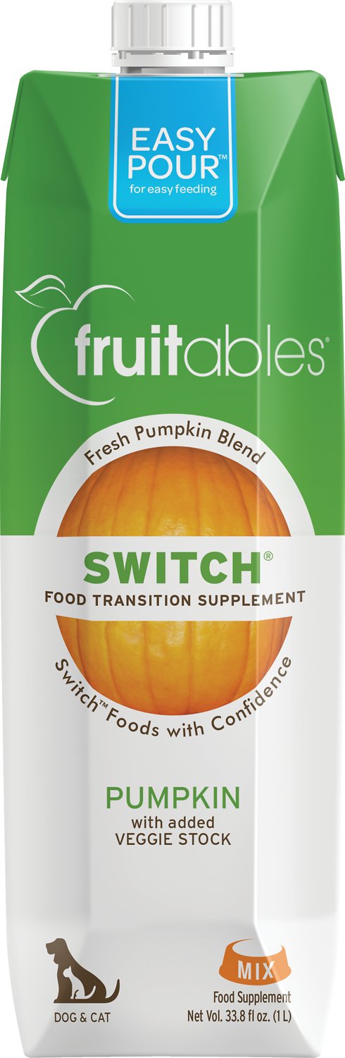 Fruitables Switch Easy Pour Supplément de transition alimentaire pour chiens et chats, carton de 33,8 oz