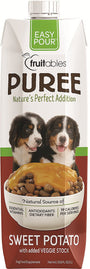 Fruitables Easy Pour Sweet Potato Puree Dog Supplement, 33.8-oz carton