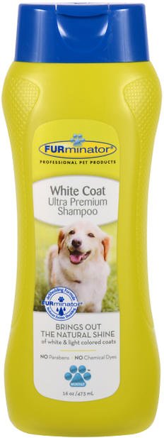 FURminator White Coat Ultra Premium Shampoo For Dogs, 16-oz bottle
