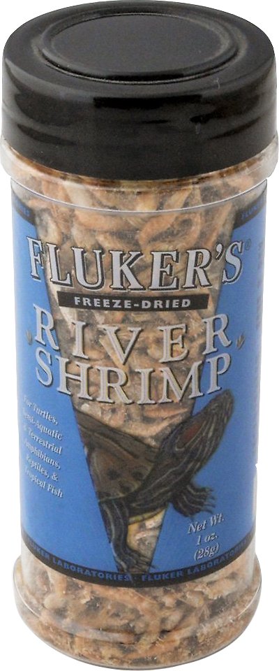 Fluker's Freeze-Dried River Shrimp Reptile Treats, 1-oz jar