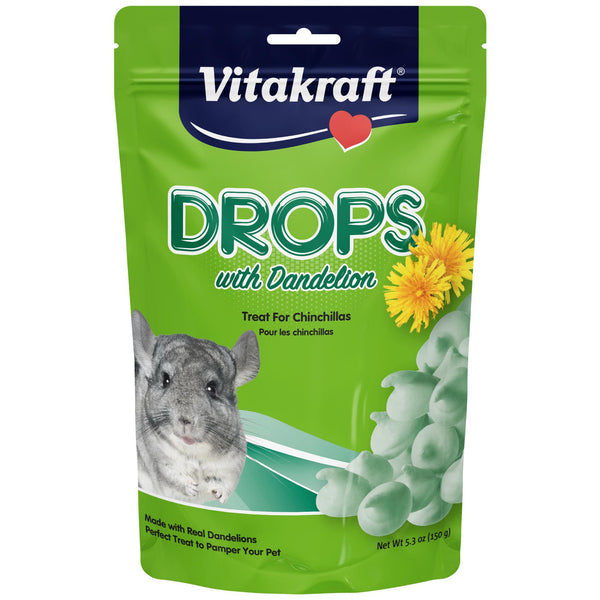Vitakraft Drops aux pissenlits Friandises pour chinchilla, 5.3 oz