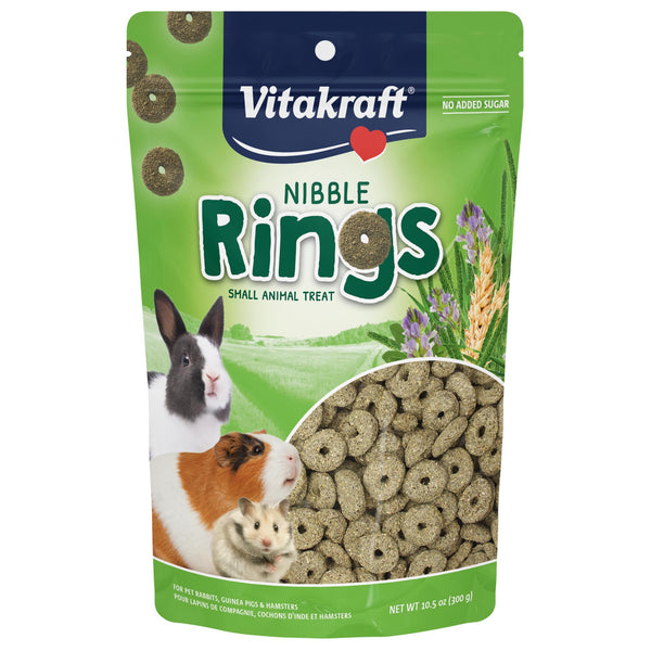 Vitakraft Nibble Rings Small Animal Treats, 10.6-oz