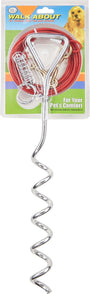 Four Paws Piquet d'attache en spirale Walk-About pour chiens, 15 ft