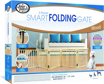 Four Paws Smart Folding Gate for Dogs