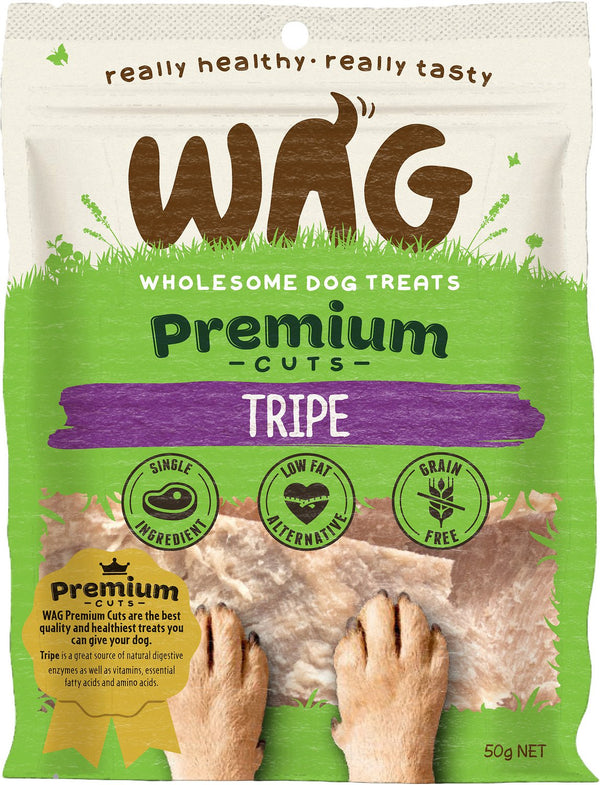 WAG Premium Cuts Beef Tripe Dog Treats