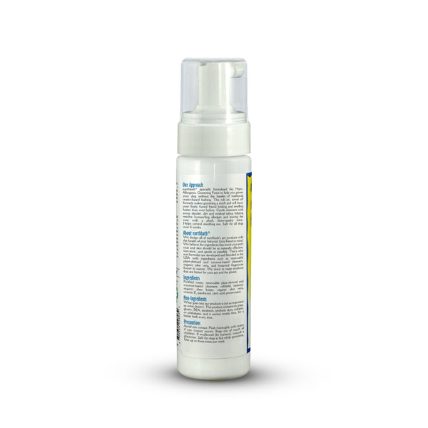 Earthbath Grooming Foam for Dogs, Hypo-Allergenic, Fragrance Free, 8-oz
