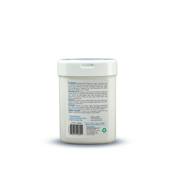 Earthbath Eye Wipes for Dogs & Cats, Hypo-Allergenic, 25 count