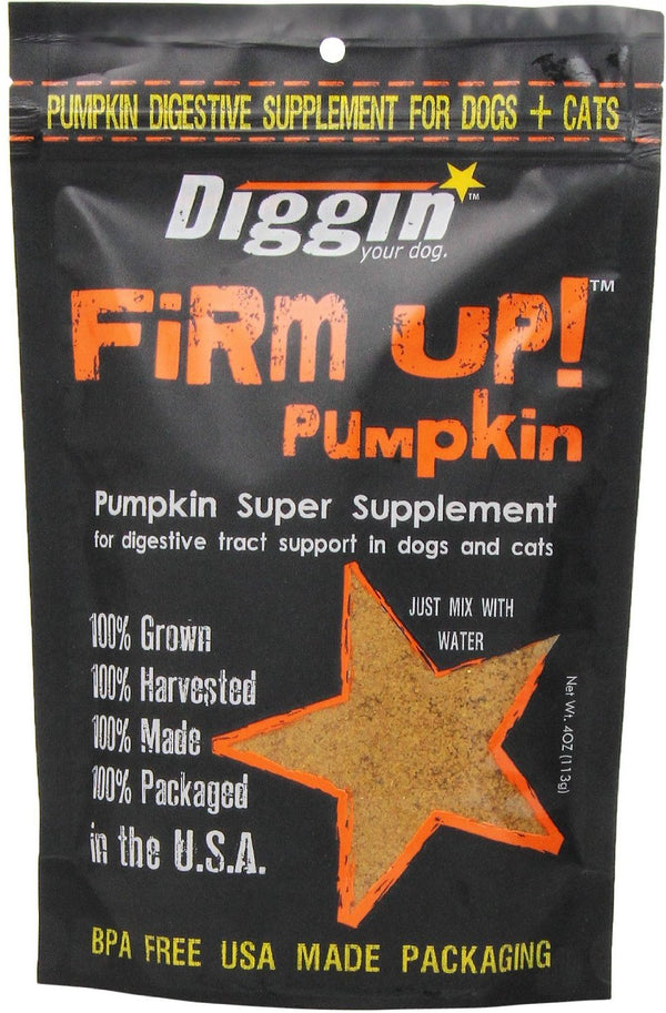 Diggin' Your Dog Firm Up! Pumpkin Super Dog & Cat Supplement