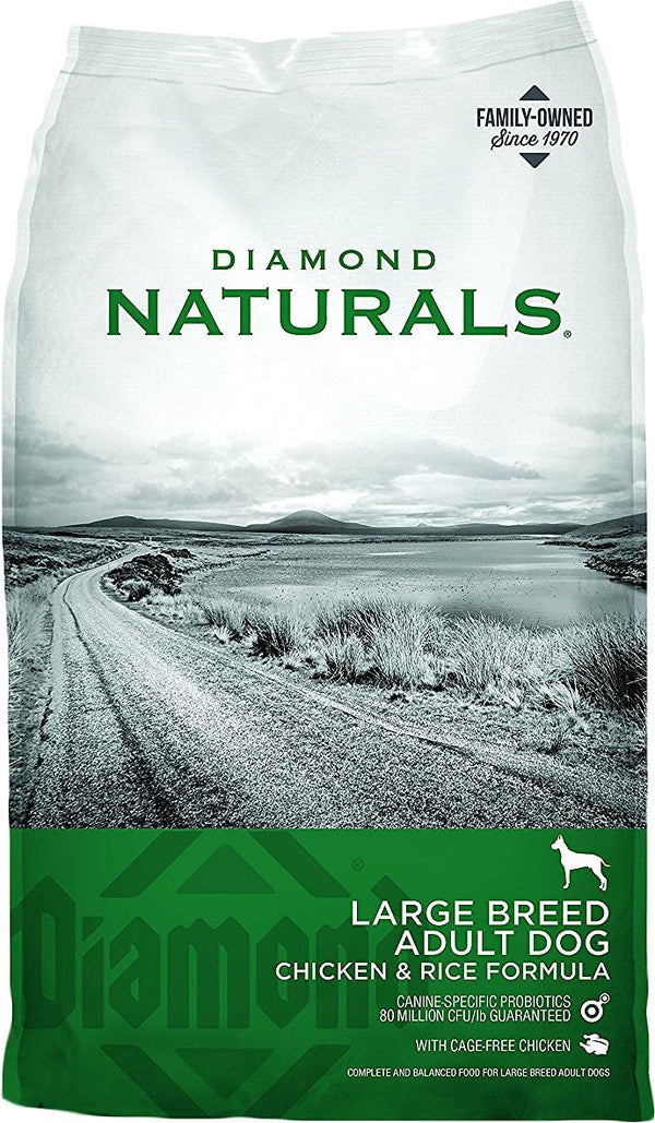 Diamond Naturals Croquettes pour chien adulte grande race au poulet et riz, 40 lb
