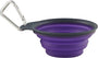 Dexas Tasse de voyage pliable avec mousqueton, Gris/Violet
