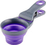 Dexas Collapsible KlipScoop, Gray/Purple