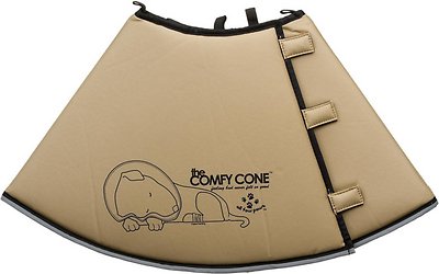 All Four Paws The Comfy Cone E-Collar for Dogs & Cats, Tan