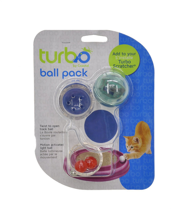Turbo Assorted Ball Pack Cat Toy