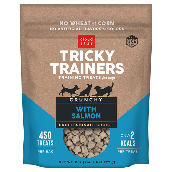 Cloud Star Tricky Trainers Croquants Saveur Saumon Friandises pour chiens, 8 oz