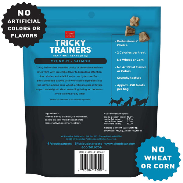 Cloud Star Tricky Trainers Croquants Saveur Saumon Friandises pour chiens, 8 oz