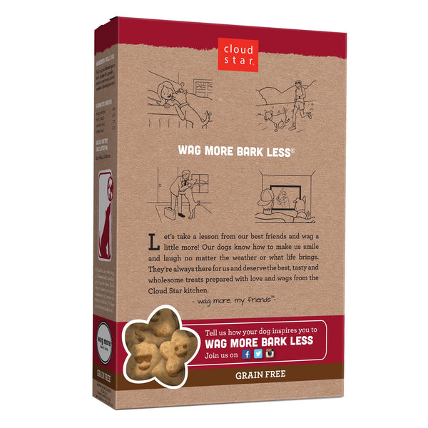 Cloud Star Wag More Bark Less Grain-Free Itty Bitty Oven Baked with Pumpkin Dog Treats, 7-oz