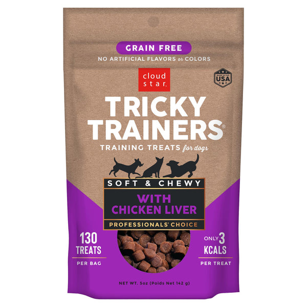 Cloud Star Tricky Trainers Friandises molles sans céréales saveur foie pour chiens