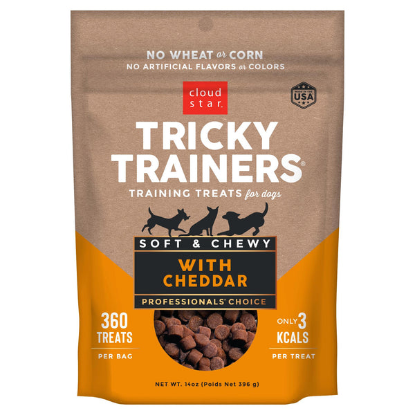 Cloud Star Chewy Tricky Trainers Friandises pour chiens saveur cheddar