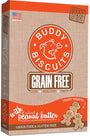Buddy Biscuits Grain Free Oven Baked Teeny Treats with Homestyle Peanut Butter Dog Treats, 7-oz box