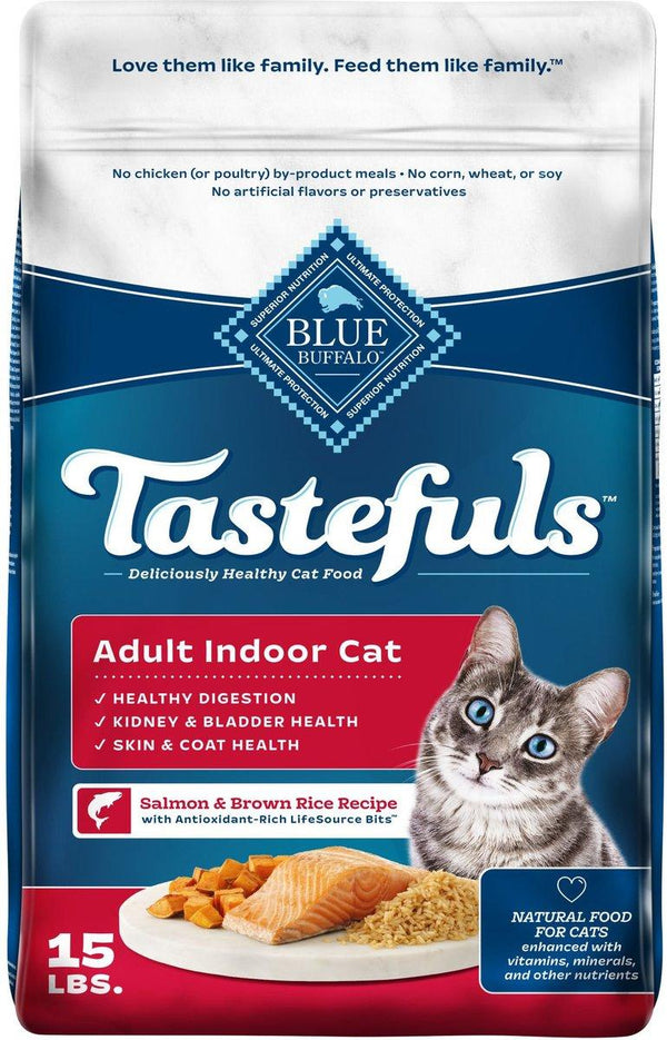 Blue Buffalo BLUE Tastefuls Indoor Salmon & Brown Rice Adult Dry Cat Food