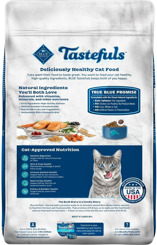 Blue Buffalo BLUE Tastefuls Indoor Salmon & Brown Rice Adult Dry Cat Food