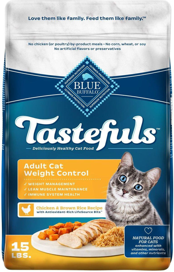 Blue Buffalo BLUE Tastefuls Weight Control Chicken & Brown Rice Adult Dry Cat Food
