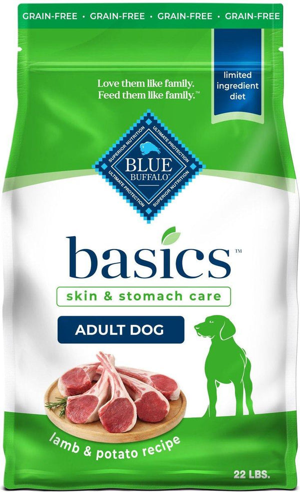 Blue Buffalo BLUE Basics Skin & Stomach Care Lamb & Potato Adult Grain-Free Dry Dog Food