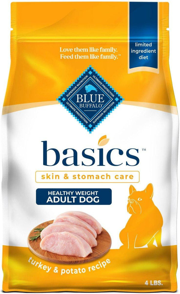 Blue Buffalo BLUE Basics Skin & Stomach Care Healthy Weight Turkey & Potato Adult Dry Dog Food