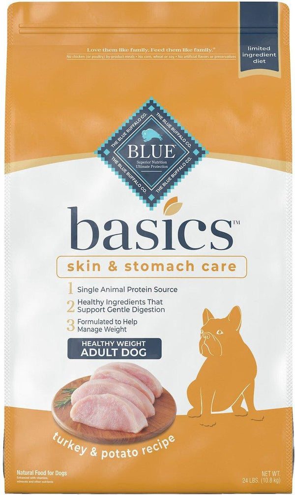 Blue Buffalo BLUE Basics Skin & Stomach Care Healthy Weight Turkey & Potato Adult Dry Dog Food