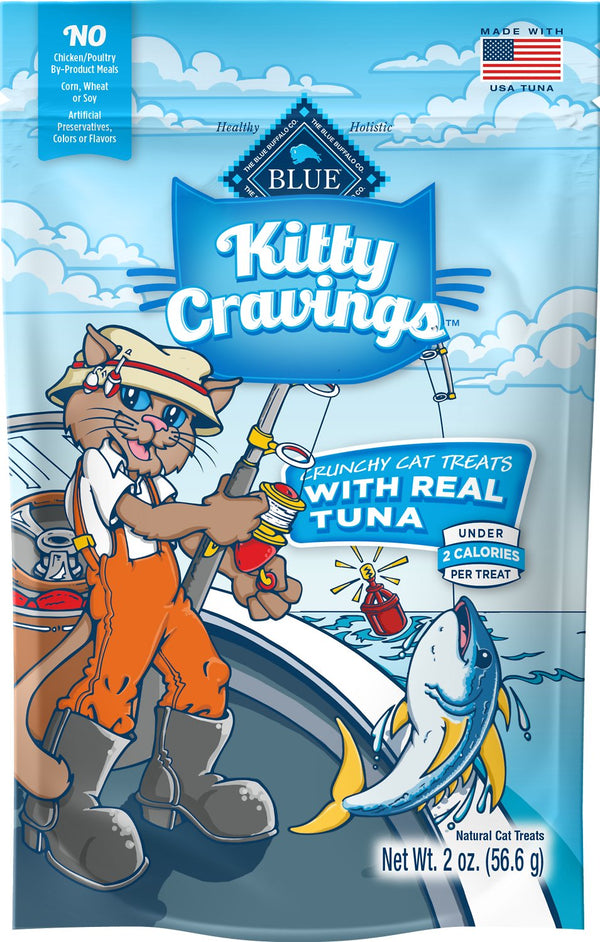 Blue Buffalo Kitty Cravings Friandises croustillantes au thon pour chat, 2 oz