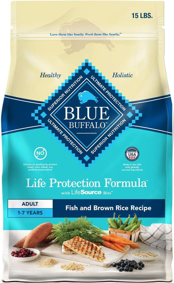 Blue Buffalo BLUE Life Protection Formula Adult Fish & Brown Rice Dry Dog Food