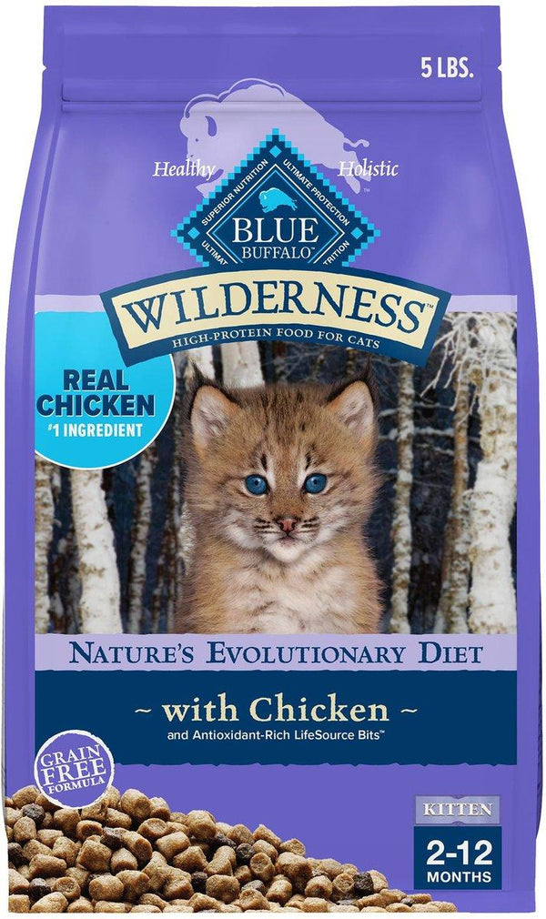 Blue Buffalo BLUE Wilderness High-Protein with Chicken Kitten Grain-Free Dry Cat Food